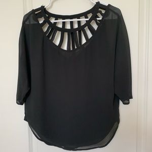Maurices 3/4 sleeve cutout shirt